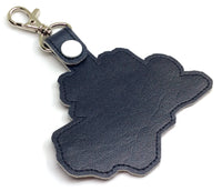 North Carolina state snap tab - DIGITAL DOWNLOAD - In The Hoop Embroidery Machine Design - key fob - keychain - luggage tag