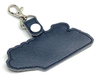Tennessee state snap tab - DIGITAL DOWNLOAD - In The Hoop Embroidery Machine Design - key fob - keychain - luggage tag