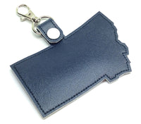 Montana state snap tab - DIGITAL DOWNLOAD - In The Hoop Embroidery Machine Design - key fob - keychain - luggage tag