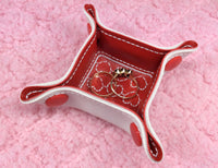 DIGITAL DOWNLOAD - In The Hoop Embroidery Machine Design - 8 sizes - HEARTS Snap Tray - Valet Tray - Travel - Trinket Tray