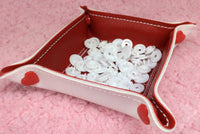 DIGITAL DOWNLOAD - In The Hoop Embroidery Machine Design - 8 sizes - HEARTS Snap Tray - Valet Tray - Travel - Trinket Tray