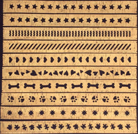 SVG Cutwork 1" Key Fob Bundle SET #1 - 10 SVG files for creating cork fabric/Kraft-Tex/marine vinyl overlays