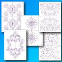 In The Hoop Fabric Towels for 8" x 12" hoop - unpaper towels embroidery design - digital download