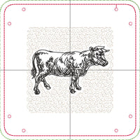 DIGITAL DOWNLOAD - In The Hoop Embroidery Machine Design - 7" x 7" Food Group Snap Tray Set - 6 designs - Valet Tray