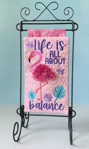 FABRIC KIT for ASIT 'Life is all about Balance mini quilt'
