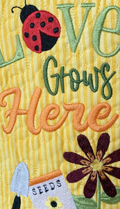 FABRIC KIT for ASIT 'Love Grows Here mini quilt'