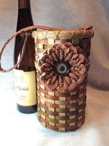 Single Wine Bottle Carrier Basket PDF Pattern