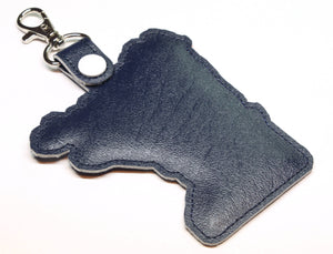 Minnesota state snap tab - DIGITAL DOWNLOAD - In The Hoop Embroidery Machine Design - key fob - keychain - luggage tag