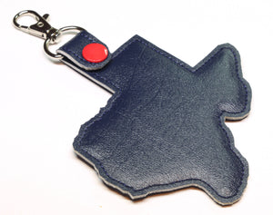 Texas state snap tab - DIGITAL DOWNLOAD - In The Hoop Embroidery Machine Design - key fob - keychain - luggage tag