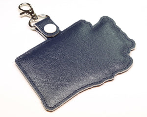 Washington state snap tab - DIGITAL DOWNLOAD - In The Hoop Embroidery Machine Design - key fob - keychain - luggage tag