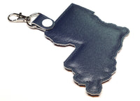Louisiana state snap tab - DIGITAL DOWNLOAD - In The Hoop Embroidery Machine Design - key fob - keychain - luggage tag
