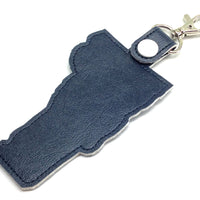 Vermont state snap tab - DIGITAL DOWNLOAD - In The Hoop Embroidery Machine Design - key fob - keychain - luggage tag