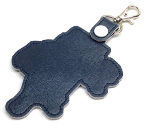 Rhode Island state snap tab - DIGITAL DOWNLOAD - In The Hoop Embroidery Machine Design - key fob - keychain - luggage tag