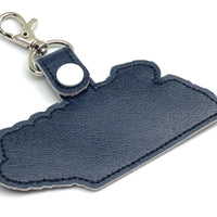 Tennessee state snap tab - DIGITAL DOWNLOAD - In The Hoop Embroidery Machine Design - key fob - keychain - luggage tag