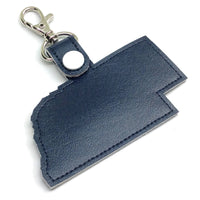 Nebraska state snap tab - DIGITAL DOWNLOAD - In The Hoop Embroidery Machine Design - key fob - keychain - luggage tag