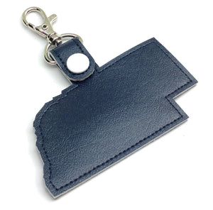 Nebraska state snap tab - DIGITAL DOWNLOAD - In The Hoop Embroidery Machine Design - key fob - keychain - luggage tag