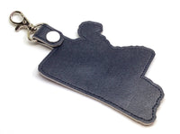 Mississippi state snap tab - DIGITAL DOWNLOAD - In The Hoop Embroidery Machine Design - key fob - keychain - luggage tag
