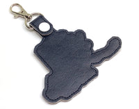 Alaska state snap tab - DIGITAL DOWNLOAD - In The Hoop Embroidery Machine Design - key fob - keychain - luggage tag
