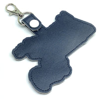 Massachusetts state snap tab - DIGITAL DOWNLOAD - In The Hoop Embroidery Machine Design - key fob - keychain - luggage tag