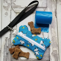 In the Hoop Waste Bag Dispensers - Dog Bone and Rectangle shape - Poop Bag Holder - Zipper Case