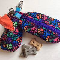 In the Hoop Waste Bag Dispensers - Dog Bone and Rectangle shape - Poop Bag Holder - Zipper Case