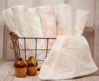 In The Hoop Fabric Towels for 10 5/8" x 10 5/8" hoop - unpaper towels embroidery design - digital download
