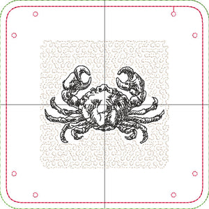 DIGITAL DOWNLOAD - In The Hoop Embroidery Machine Design - 7" x 7" Food Group Snap Tray Set - 6 designs - Valet Tray
